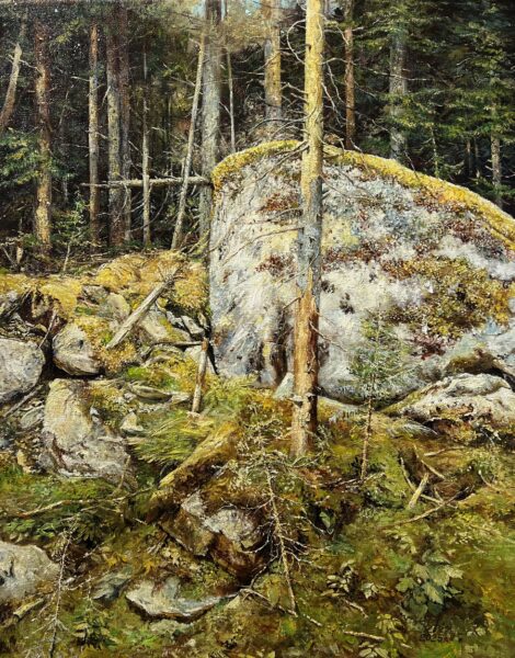 Biała skała - a painting by Zbigniew Cortez Zając