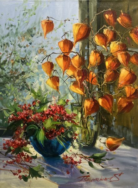 Ember Bloom Sonata - a painting by Sergiy Tsemrouk