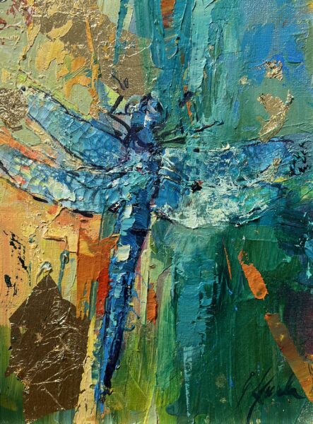 Flight of the Eternal Gleam - a painting by Grażyna Mucha