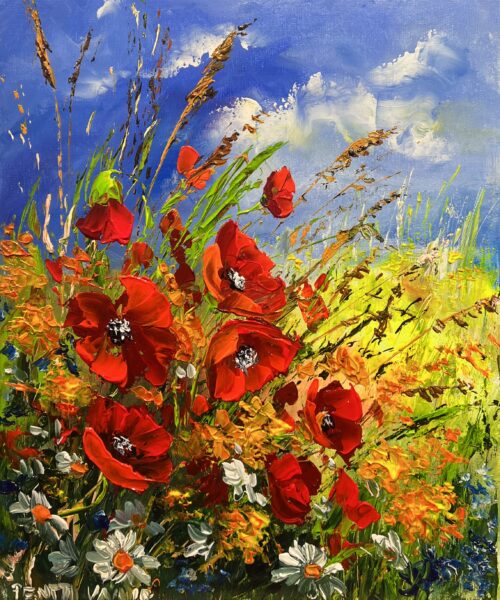 The Sky Beneath Their Feet - a painting by Pentti Vainio