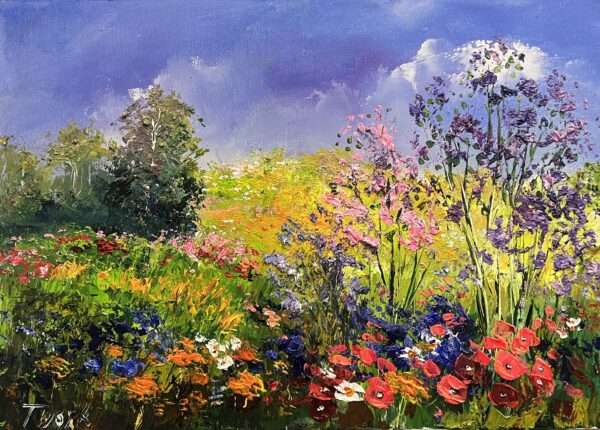 Petals in Rhapsody - a painting by Tadeusz Wojtkowski