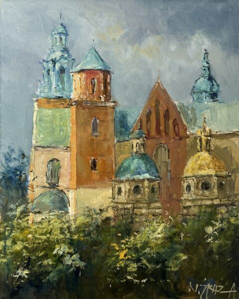 Sanctuary in Bloom - a painting by Włodzimierz Skuza