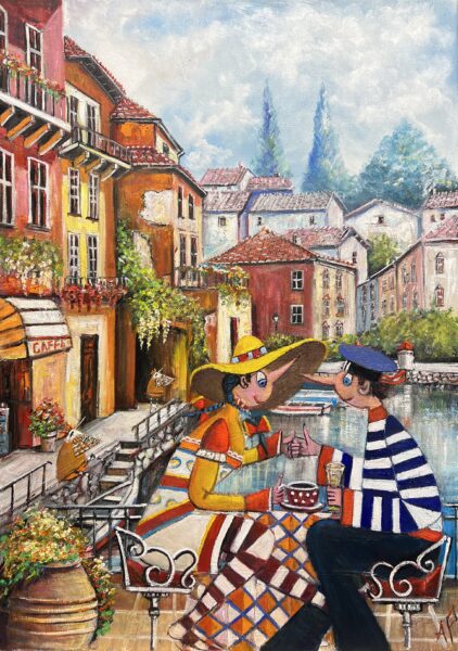 Hmm, nice afternoon - a painting by Artur Płachta