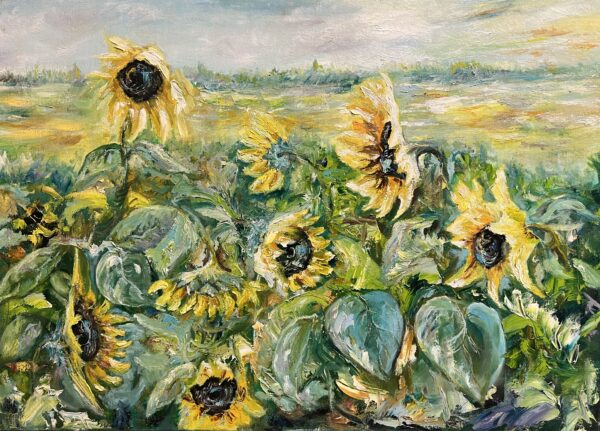 Turning Toward the Light - a painting by Ryszard Węglarz