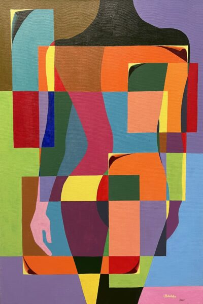 Echoes of a Fractured Muse - a painting by L. Bohotska