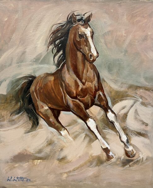 Dust and Thunder - a painting by Wiktor Witte