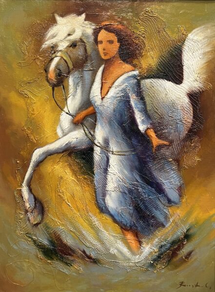 Amber Ascent - a painting by European school (XX)