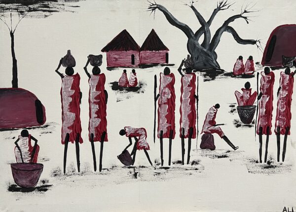 Embers in the Stillness - a painting by European school (XX)