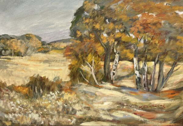 Golden Hour Reverie - a painting by European school (XX)