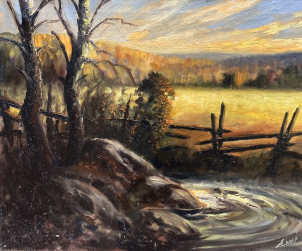 Breath Between Seasons - a painting by European school (XX)