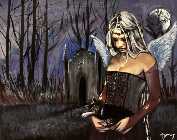 Cathedral of Forgotten Light - a painting by Agnes