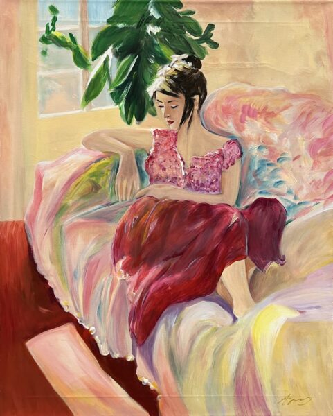 Where Petals Dream - a painting by Agnes