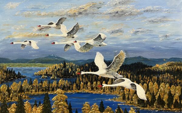 Beneath the Turning Sky - a painting by European school (XX)