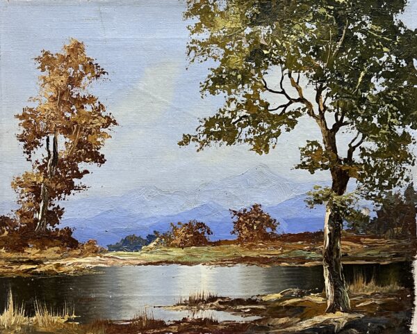 Echoes Beneath the Golden Boughs - a painting by European school (XX)