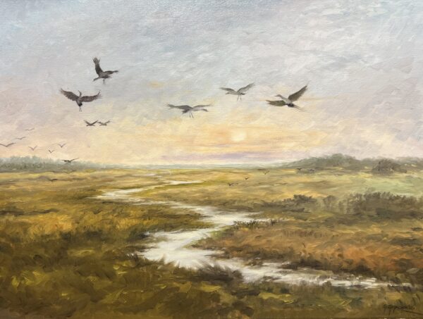 Where the Silence Takes Flight - a painting by Grzegorz Gmachowski