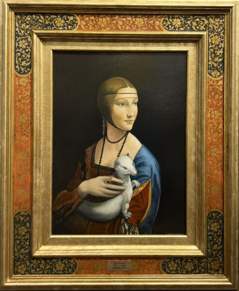 Silence in Gold and Cobalt - a painting by Grzegorz Gmachowski