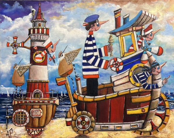 We are setting out for new moments - a painting by Artur Płachta