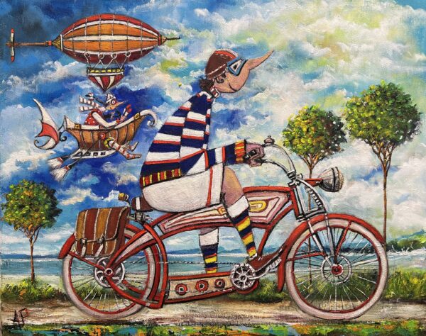 We always have a little competition - a painting by Artur Płachta