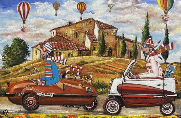 Ahh these Italian flavors - a painting by Artur Płachta