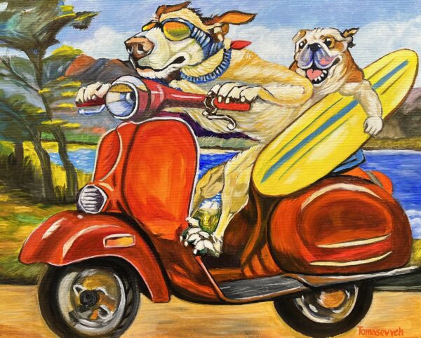 “Canine Odyssey” - a painting by Aleksander Tomasievych