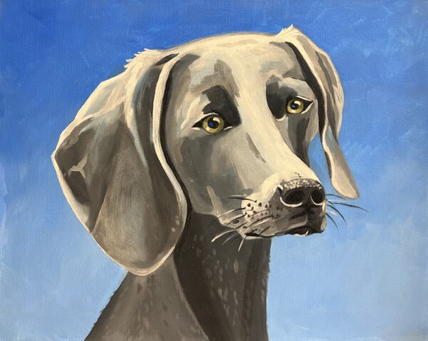 Azure Gaze - a painting by Julita Duda