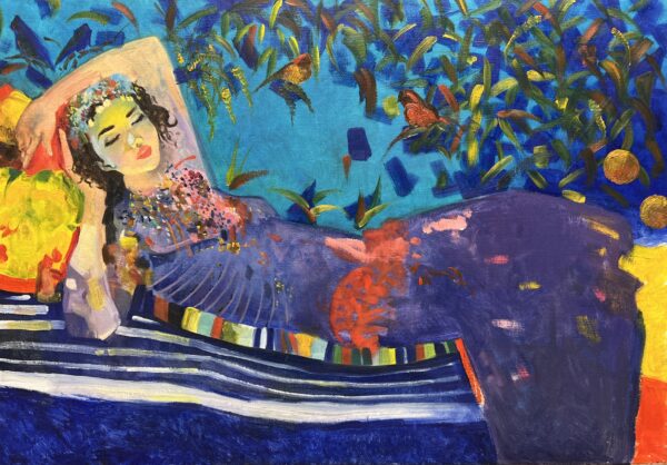 “Garden of Serene Reverie” - a painting by Tahira Aghayeva