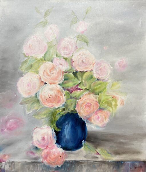 “Elysian Bloom” - a painting by Grażyna Oleksy-Duda