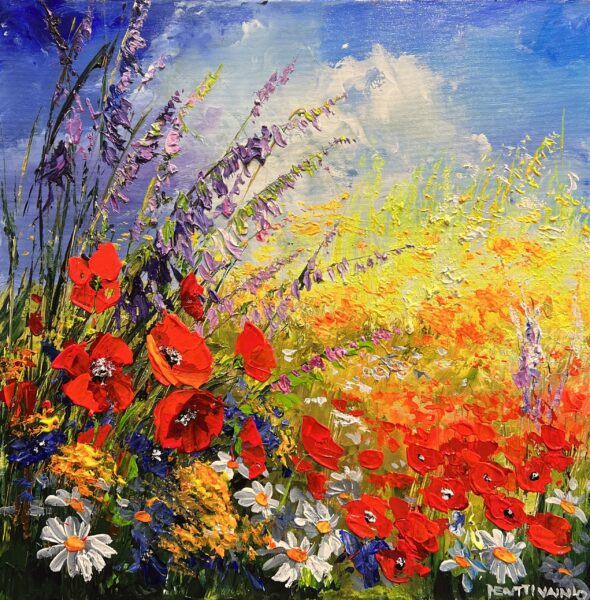 “Radiance of a Midsummer Meadow” - a painting by Pentti Vainio