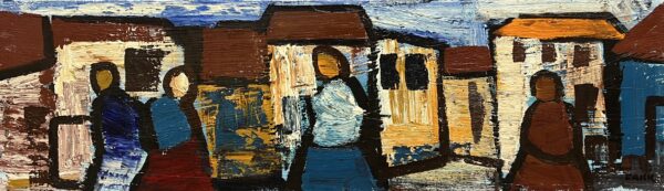 “Urban Rhapsody” - a painting by European school (XX)