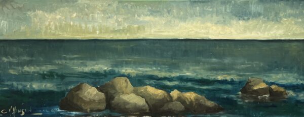 “Ebb’s Eternal Embrace” - a painting by European school (XX)