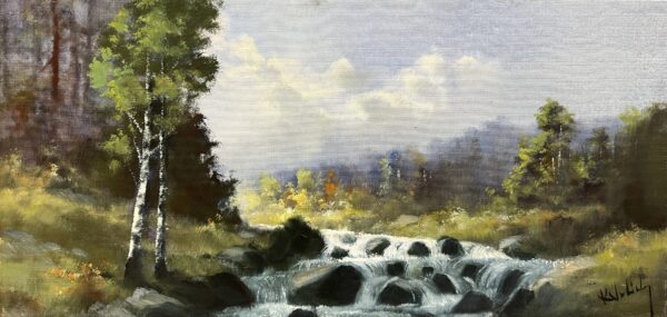 “Whispers of Eternal Streams” - a painting by European school (XX)