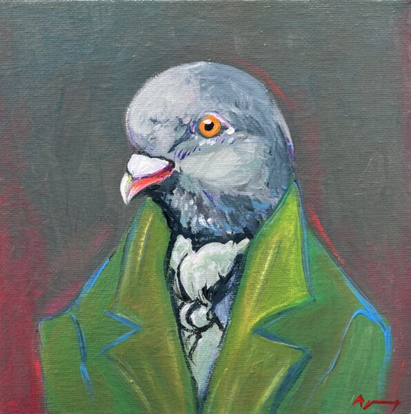 “Aristocrat of the Air” - a painting by Agnes