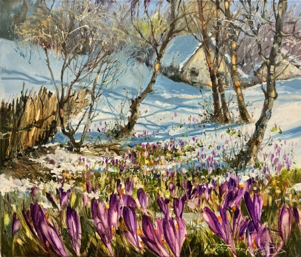 “Reverie of Blossoms” - a painting by Sergiy Tsemrouk