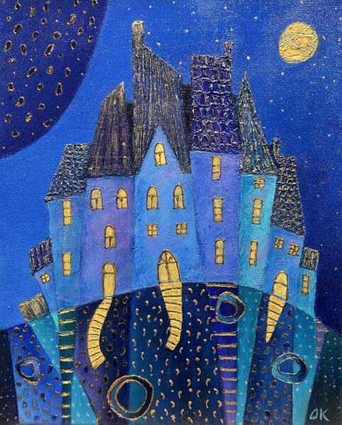 “Lunar Serenade in Blue”