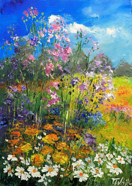 Euphoria in Bloom - a painting by Tadeusz Wojtkowski