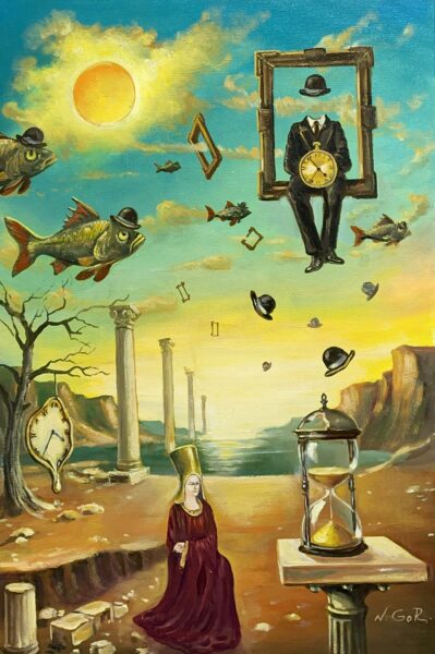 Waiting for the hat maker - a painting by Nikolay Gorovoy