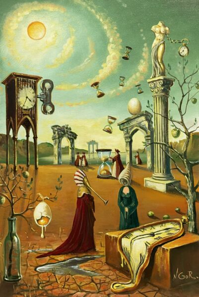 The season of green apples - a painting by Nikolay Gorovoy