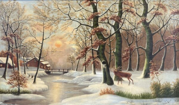 “Solstice Reverie” - a painting by European school (XX)
