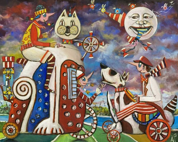 Hmm, guys are in demand - a painting by Artur Płachta