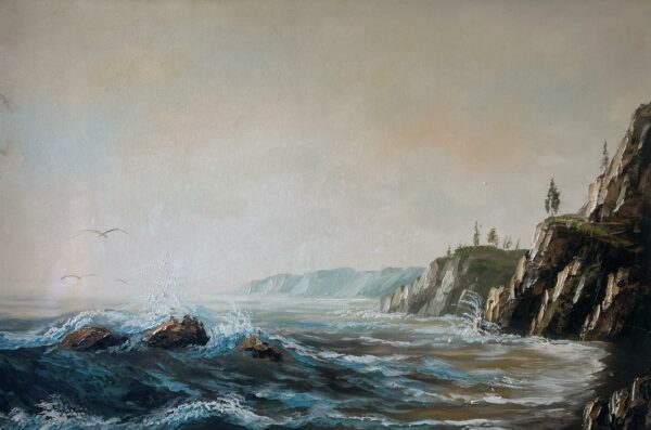 “Echoes of the Eternal Tide” - a painting by European school (XX)