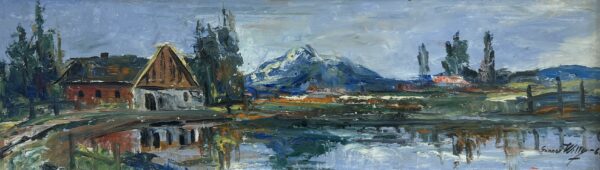 “Whispers Beyond the Horizon” - a painting by European school (XX)