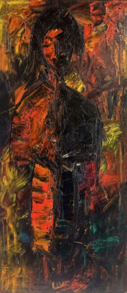 “Eclipse of Ember Reverie” - a painting by European school (XX)