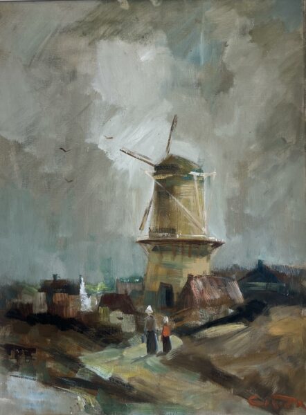 “Echoes of the Still Wind” - a painting by European school (XX)