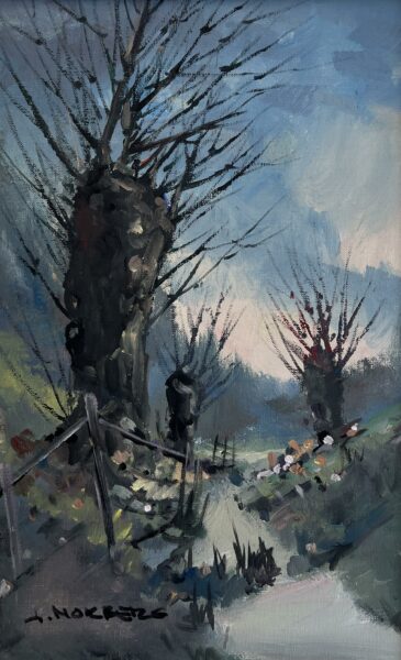 “Solitude’s Embrace” - a painting by European school (XX)