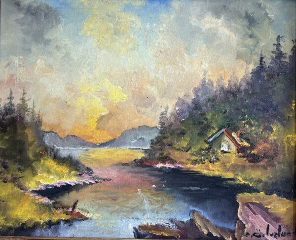 “Elysian Dusk” - a painting by European school (XX)