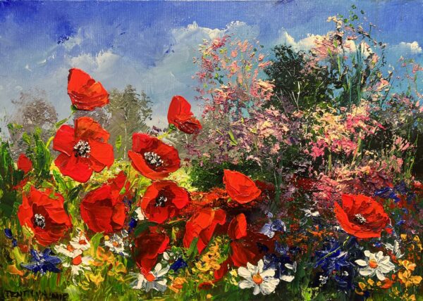 “Ebullient Rhapsody in Bloom” - a painting by Pentti Vainio