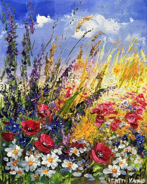 “Euphoria in Bloom” - a painting by Pentti Vainio