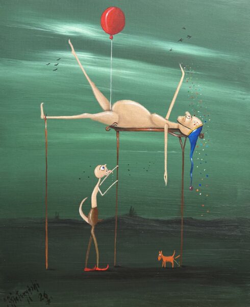 “Whimsy’s Pendulum” - a painting by Jarosław Kiełczyński