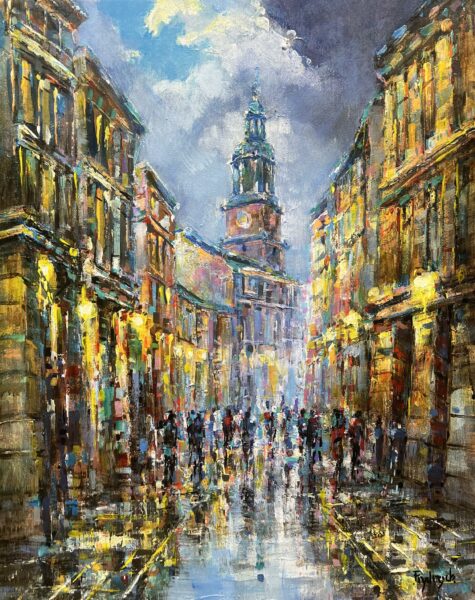 “Serenade of Liquid Radiance” - a painting by Danuta Frydrych