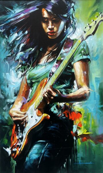 Painting - a painting by Marian Jesień